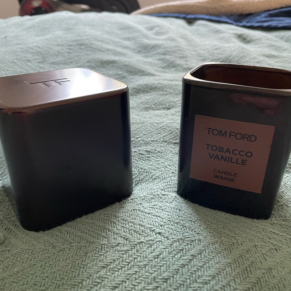 Tom ford empty candle with cover.